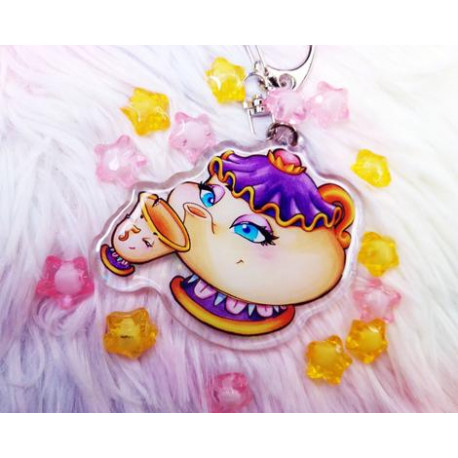 Cute Chip and Potts Keychain LLavero