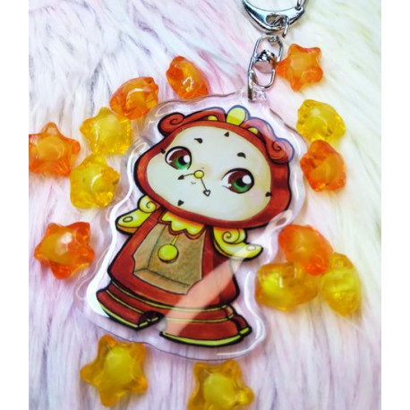 Cute Ding Dong Cogsworth Keychain LLavero
