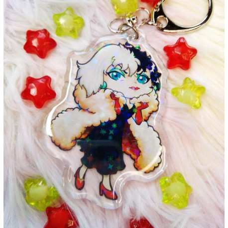 Cute Cruella Keychain LLavero