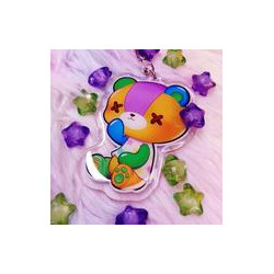 Cute Parches Stitches Keychain LLavero