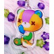 Cute Parches Stitches Keychain LLavero
