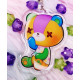 Cute Parches Stitches Keychain LLavero