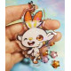 Cute Scorbunny Keychain llavero Holo