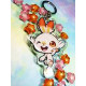 Cute Scorbunny Keychain llavero Holo