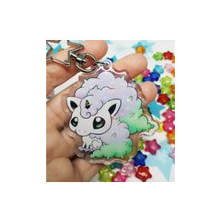 Keychain Llavero Ponyta Galar holo