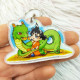 Cute Goku and Shenron Keychain LLavero