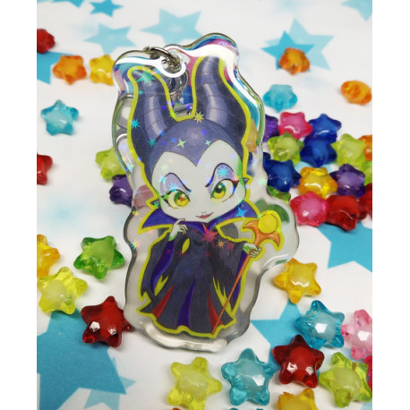 Keychain Llavero Maleficent Malefica holo