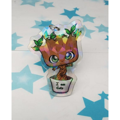 Llavero Groot holo