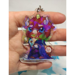 Llavero Bestia Holográfico