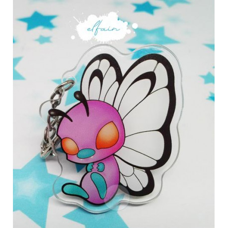 Llavero Butterfree rosa