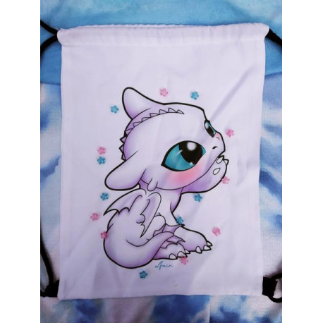 Mochila de tela canvas gymbag Lightfury