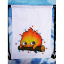 Mochila de tela canvas gymbag Calcifer