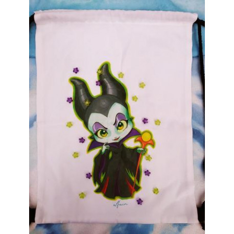 Mochila de tela canvas gymbag Maleficent Malefica