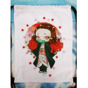Mochila de tela canvas gymbag Nezuko