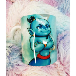 Cute Genie Genio mug taza
