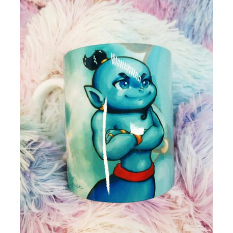 Cute Genie Genio mug taza