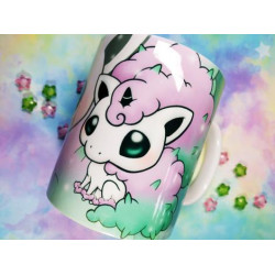 Cute Galar Ponyta mug taza