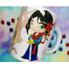 Cute Mulan mug taza