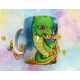 Cute Shenlong and Goku mug taza