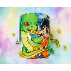 Cute Shenlong and Goku mug taza