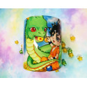 Cute Shenlong and Goku mug taza