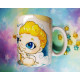 Cute Hercules and Pegasus mug taza