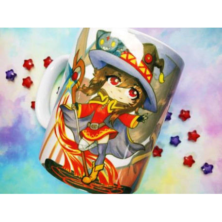Cute Megumin mug taza