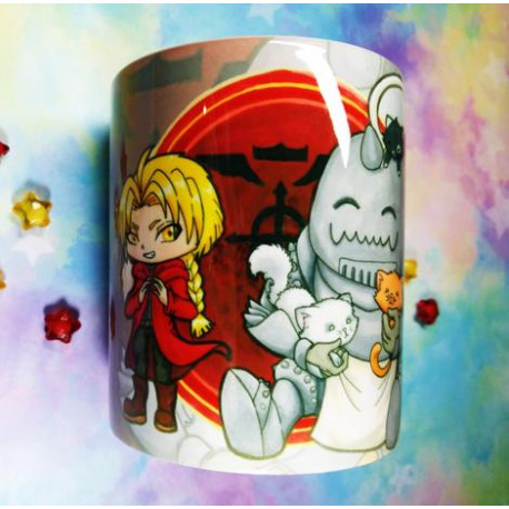 Cute Fullmetal mug taza