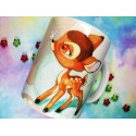 Cute Bambi mug taza