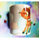 Cute Bambi mug taza