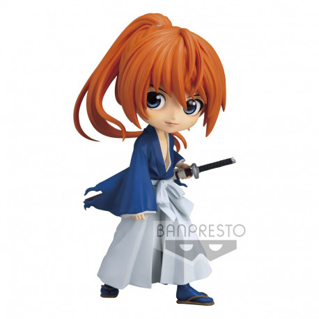 Rurouni Kenshin Minifigura Q Posket Himura Battousai Ver. A 14 cm