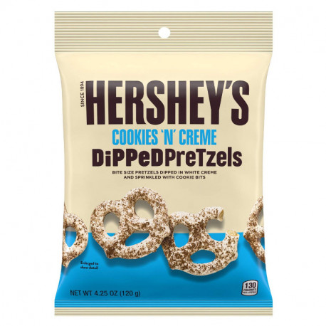 HERSHEY'S BRETZEL RECUBRIMIENTO COOKIES AND CREME DE LAS 4 CASAS