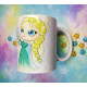 Cute Elsa mug taza