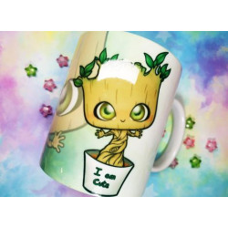 Cute Groot mug taza