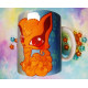 Cute Kurama mug taza