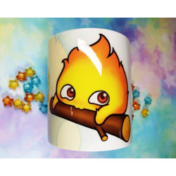 Cute Calcifer mug taza