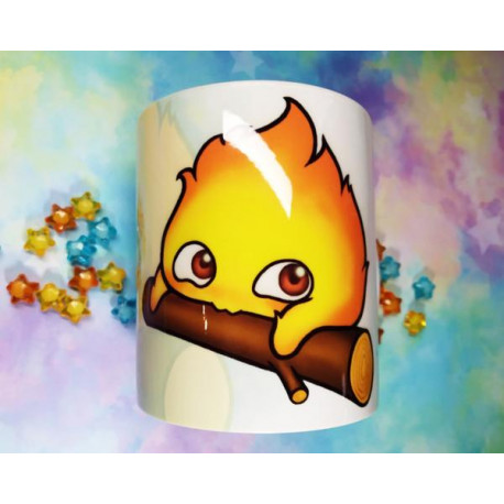 Cute Calcifer mug taza