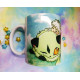 Cute Inuyasha and Kirara mug taza