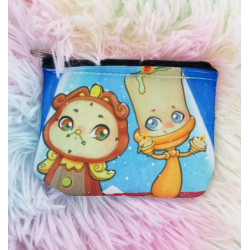 Cute Din Don and Lumiere purse monedero