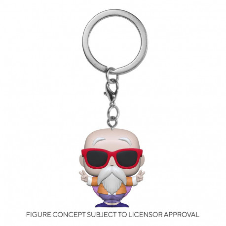 Dragon Ball Z Llaveros Pocket POP! Vinyl Master Roshi (Peace Sign)