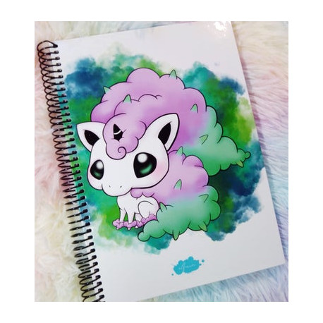 Cute Ponyta Galar notebook cuaderno A5
