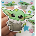 Sticker Pegatina Baby Yoda