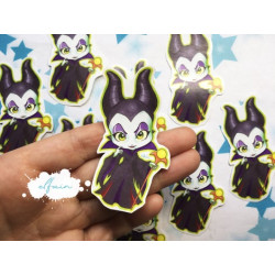 Pegatina papel sticker Maléfica