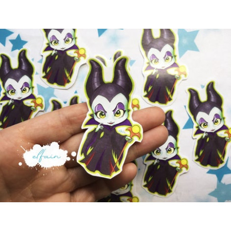 Pegatina papel sticker Maléfica