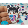 Pegatina papel sticker Boo