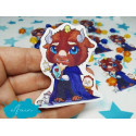 Pegatina papel sticker Bestia