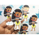 Pegatina papel sticker Pocahontas