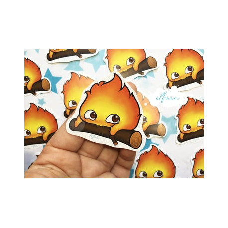 Pegatina papel sticker Calcifer