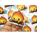 Pegatina papel sticker Calcifer