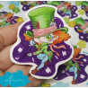 Sticker pegatina papel Mad Hatter
